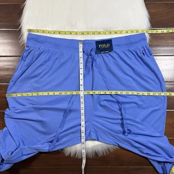 Polo Ralph Lauren Men's Size 4X Blue Lightweight Lounge Sleep Jogger Pants - Picture 4 of 10